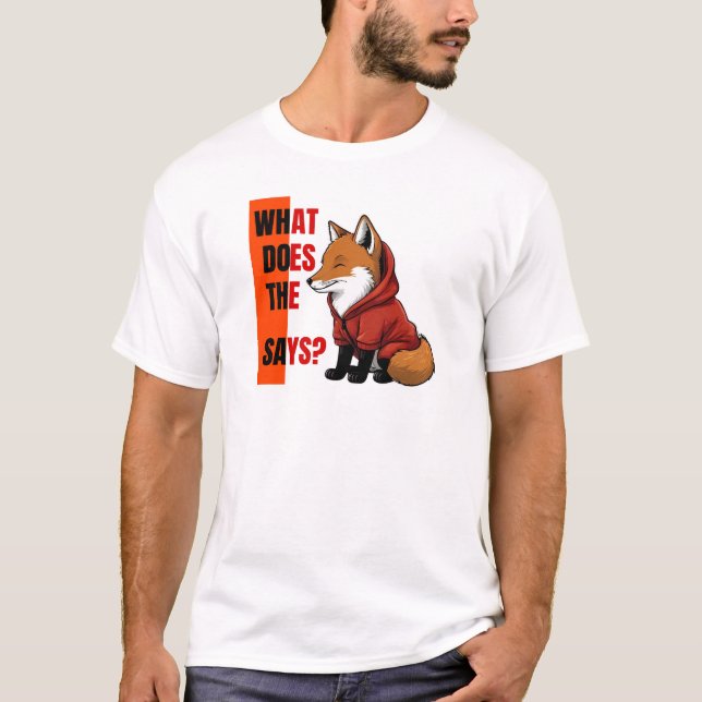 T-shirt fox, que dit le renard ? (Devant)