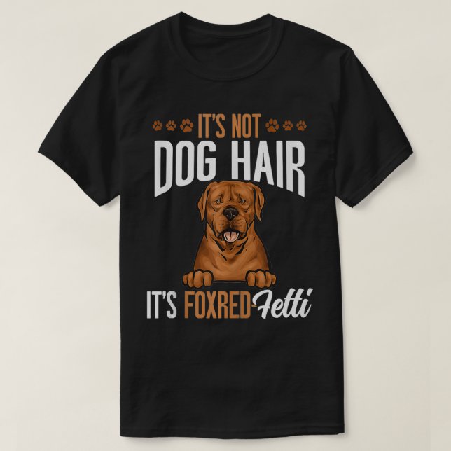 T-shirt Fox Red Labrador Retriever Pas Chien Cheveux FoxLa (Design devant)