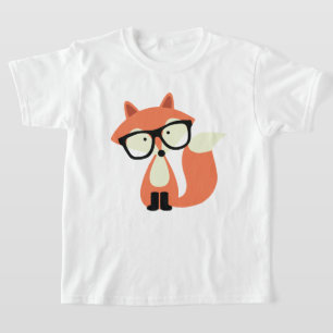 T-shirt Fox rouge de hippie mignon