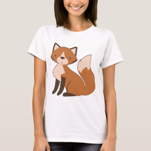 T-shirt Fox se reposant mignon