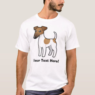 T-shirt Fox Terrier doux de bande dessinée