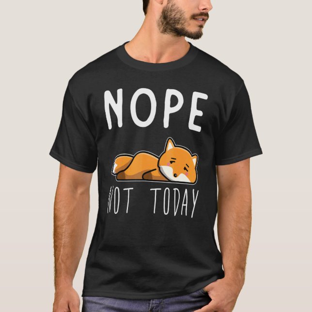 T-shirt Fox Tired Lazy Fox (Devant)