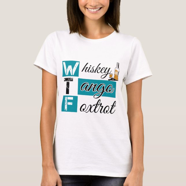 T-shirt Fox-trot de tango de whiskey (Devant)
