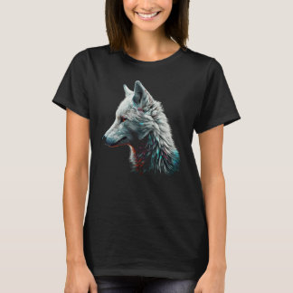 T-shirt Fox White  Animal Fox 1