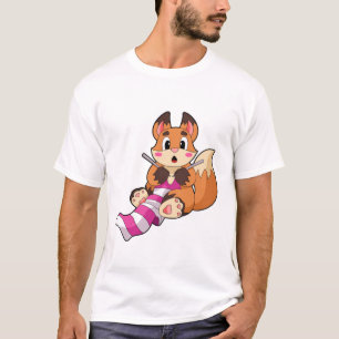 T-shirt Fox with Scarf