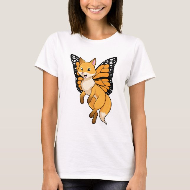 T-shirt Fox with wing (Devant)