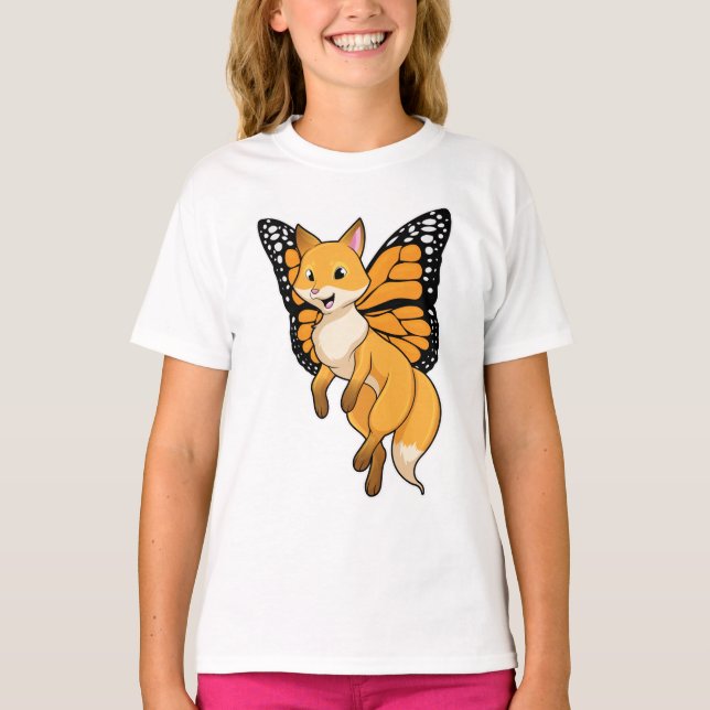 T-shirt Fox with wing (Devant)