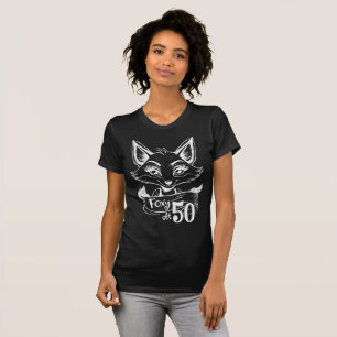 T-shirt Foxy À 50 Fête du 50e anniversaire, Vixen Noir m