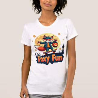 T-shirt Foxy Fun Halloween Skate Tee