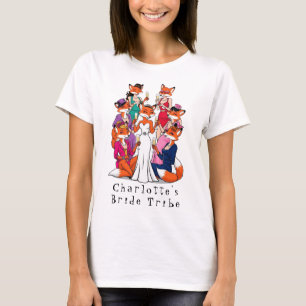 T-shirt Foxy Mariée à être Bachelorette Mariée Tribe Fox