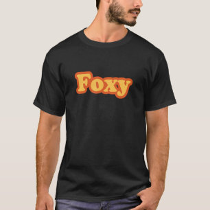 T-shirt Foxy rouge orange Super rétro Vintage