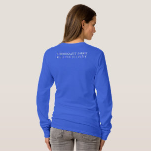 T-shirt FPE Falcon bleu femmes long manches Tee