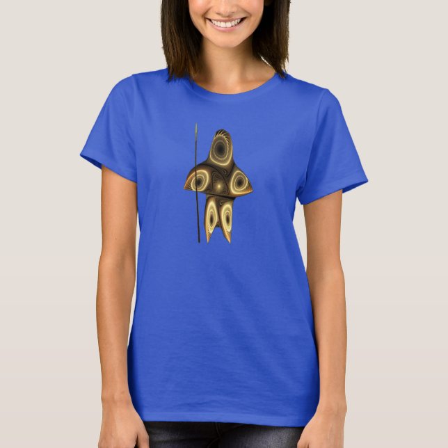 T-shirt Fractal Inuit Hunter (Devant)
