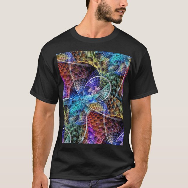 T-shirt Fractale abstraite X d'Apophysis (Devant)