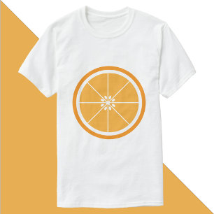 T-shirt Fraction de fruits d'agrumes orange
