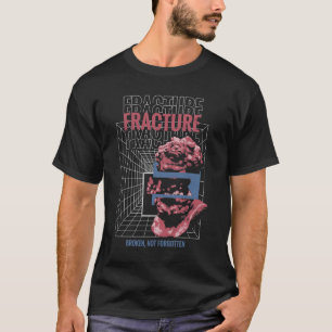 T-shirt Fracture - Design de streetwear brutaliste