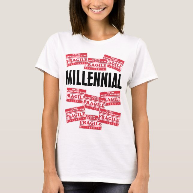 T-shirt Fragile Millénium, Manipuler Avec Soin (Devant)