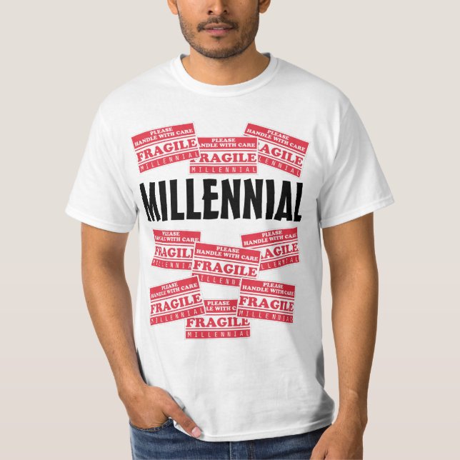 T-shirt Fragile Millénium, Manipuler Avec Soin (Devant)