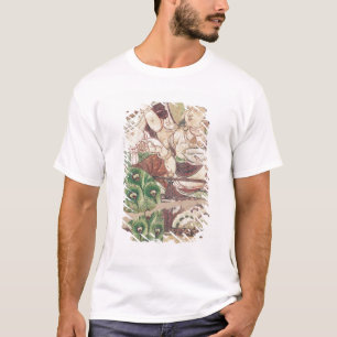 T-shirt Fragment dépeignant un paradis bouddhiste