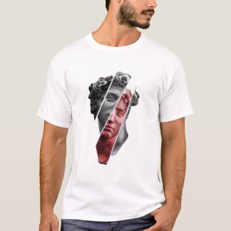T-shirt Fragmented Portrait Tee – Modern Abstract Aestheti