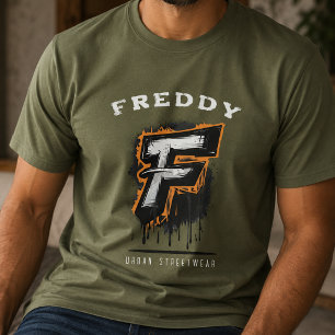 T-shirt  Fraîchement sur le mur : Monogramme de graffiti g