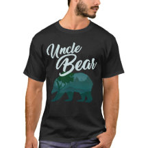 T-shirt frais d'oncle Bear avec l'ours de scène de