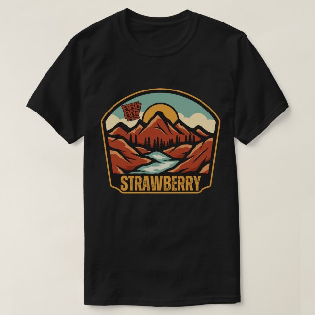 T-shirt fraise, Arkansas (Design devant)