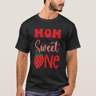 T-shirt Fraise Premier Anniversaire Correspondant Maman Pa