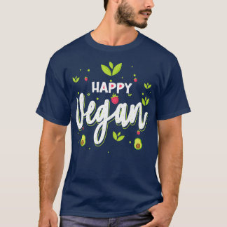 T-shirt Fraises de Vegan Happy Avocado Légumes Fruit