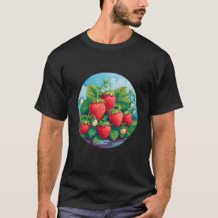 T-shirt Fraises Fraise Motif Fraise Plantes Fr