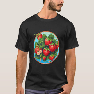 T-shirt Fraises Fraise Motif Fraise Plantes Fr