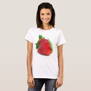 T-shirt Fraises sur blanc