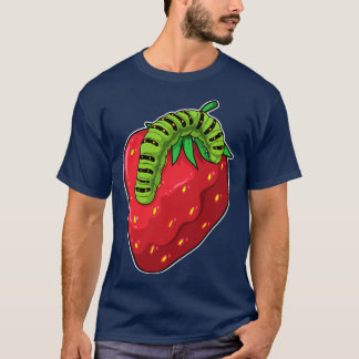 T-shirt Framboise à chenille