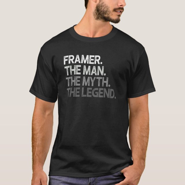 T-shirt Framer La Légende Du Mythe De L'Homme (Devant)