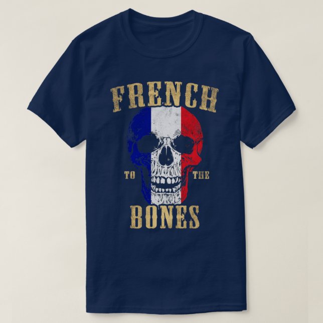 T-shirt Français Aux Os (Design devant)