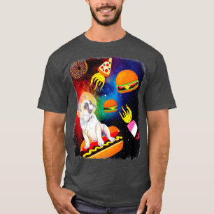 T-shirt Français Bulldog Galay dans l'espace Pizza Hamburg