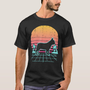 T-shirt Français Bulldog Vaporwave esthétique Français 80s