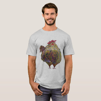 T-shirt français du poulet des hommes