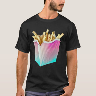 T-shirt Français Fries Vaporwave Rétroonde esthétique