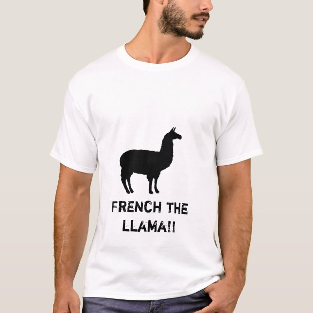 T-shirt Français le lama ! ! (Devant)