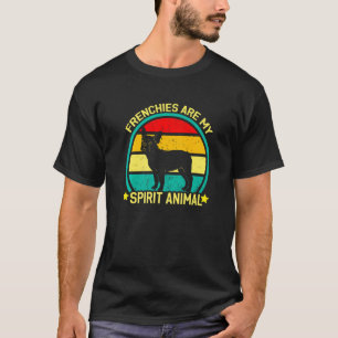 T-shirt Français Sont Mon Esprit Animal Rétro Français Bul
