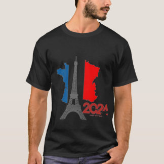 T-shirt france 2024,JO , PARIS 