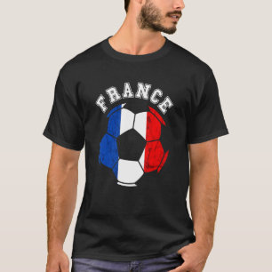 T-shirt France Ball France Soccer Team Français Drapeau Fr
