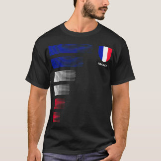 T-shirt France Drapeau Emblème Patriotique French National
