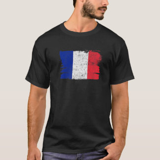 T-shirt France Flag Fierté Amitié Fierté Paix Vintage R