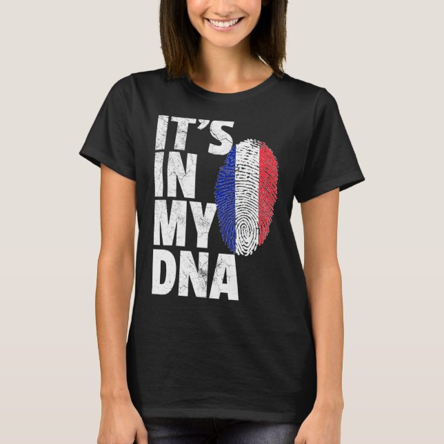 T-shirt France French Flag Pride Pays Accueil Nation (Devant)