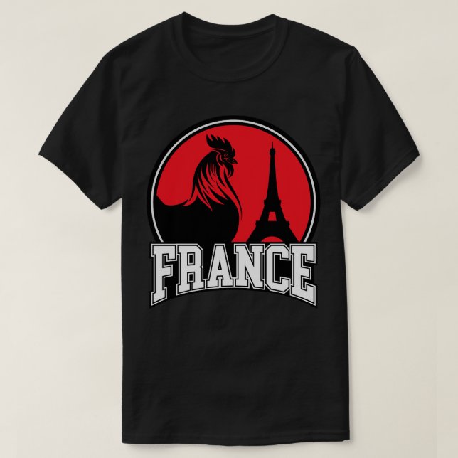 T-shirt France Le coq gaulois les symboles de la france (Design devant)