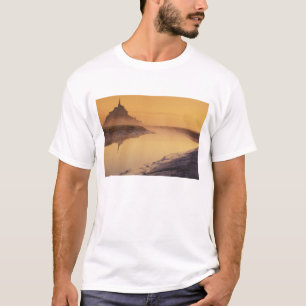 T-shirt FRANCE, Normandie Mont St. Michel. Lumière du mati