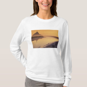 T-shirt FRANCE, Normandie Mont St. Michel. Lumière du mati