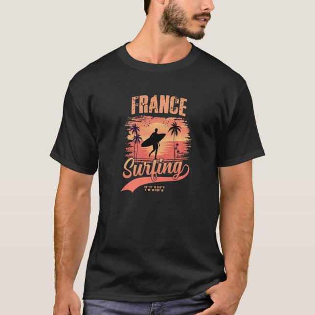 T-shirt France Surf (Devant)